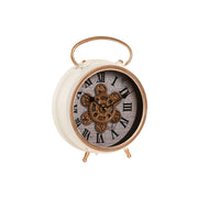Horloge de table Home ESPRIT Blanc Doré Scandi