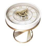 Table d'appoint Home ESPRIT Blanc Doré 50 x 50 x 51 cm