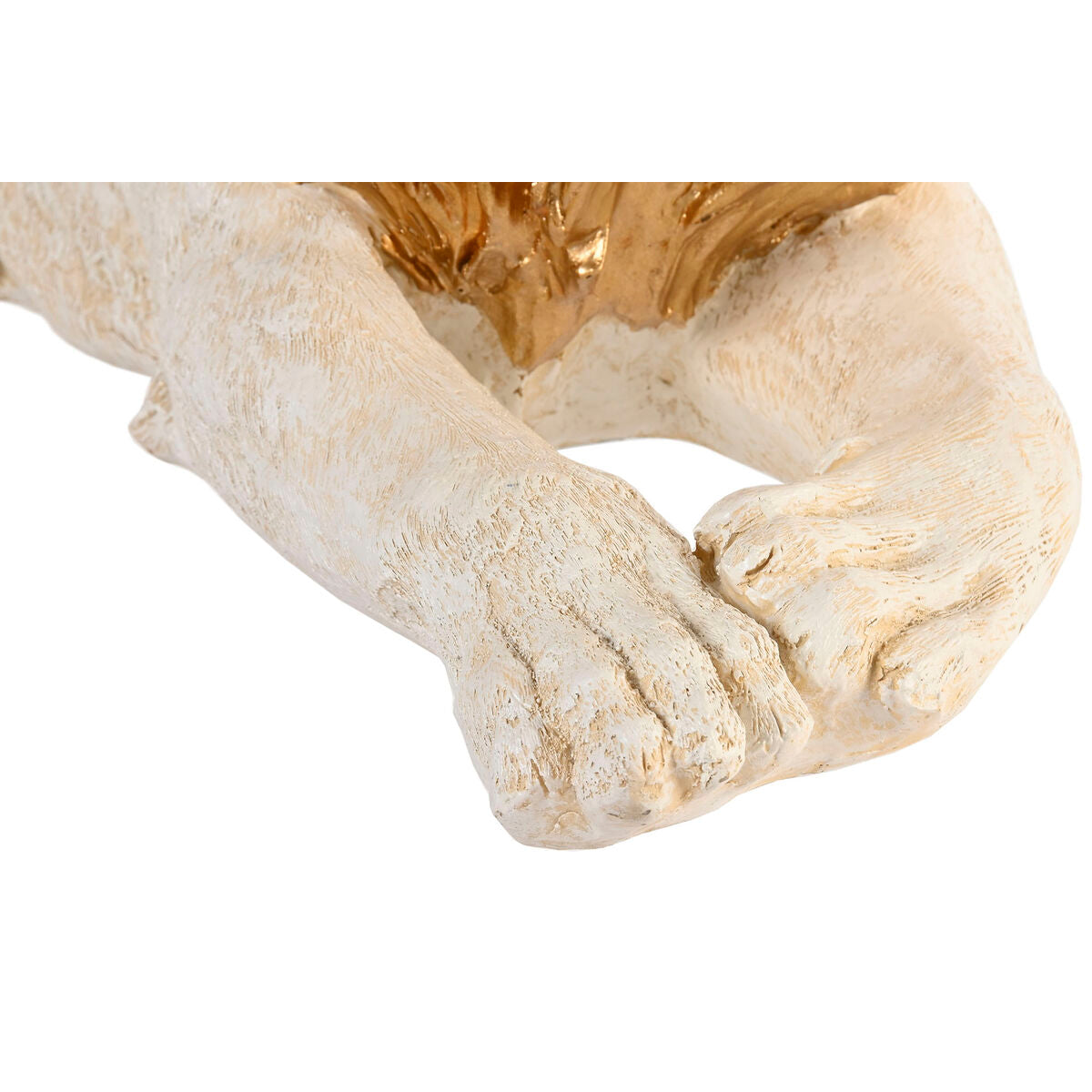 Figurine Décorative Home ESPRIT Blanc Doré Lion 80 x 36 x 39 cm