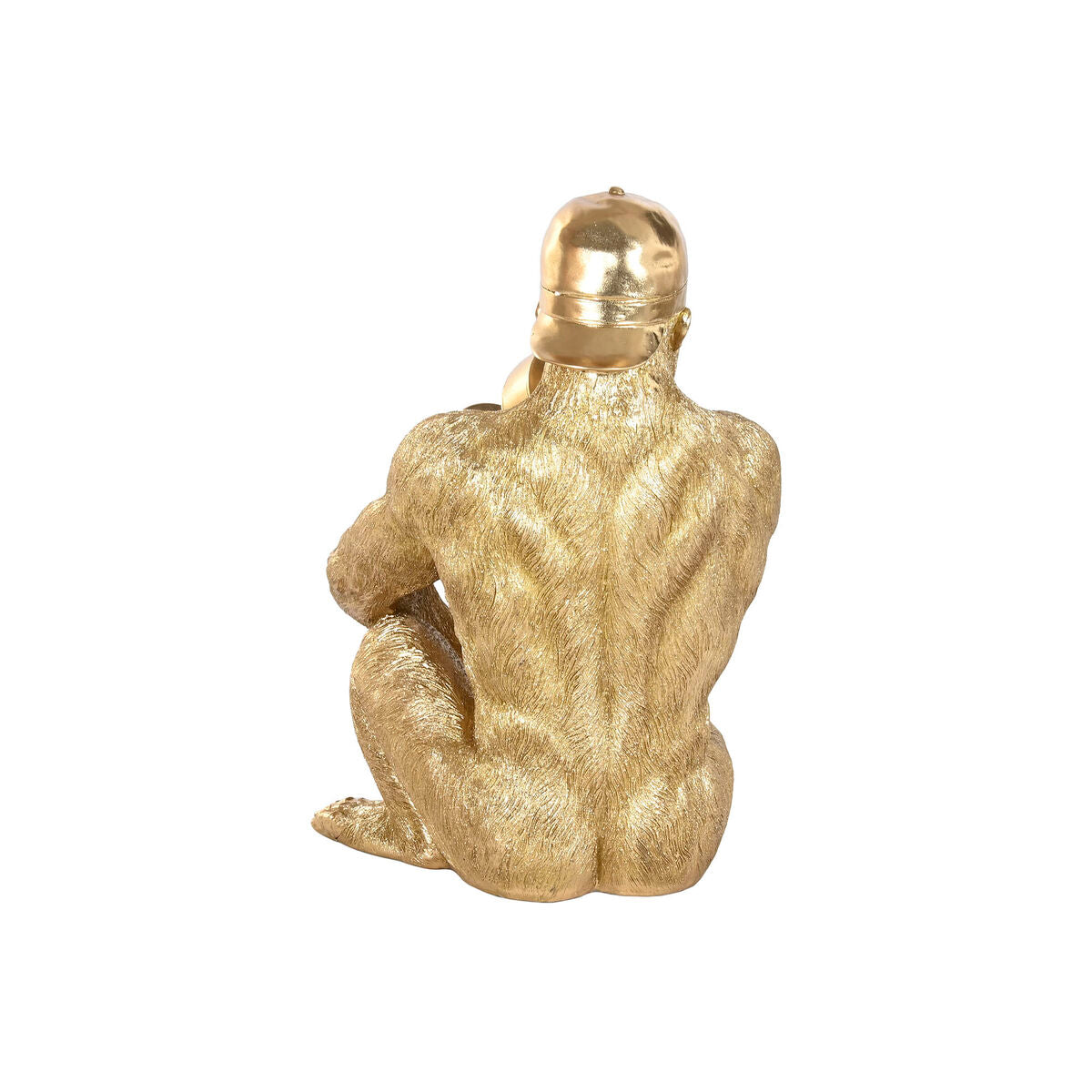 Figurine Décorative Home ESPRIT Doré Gorille 44 X 38 X 61,5 CM