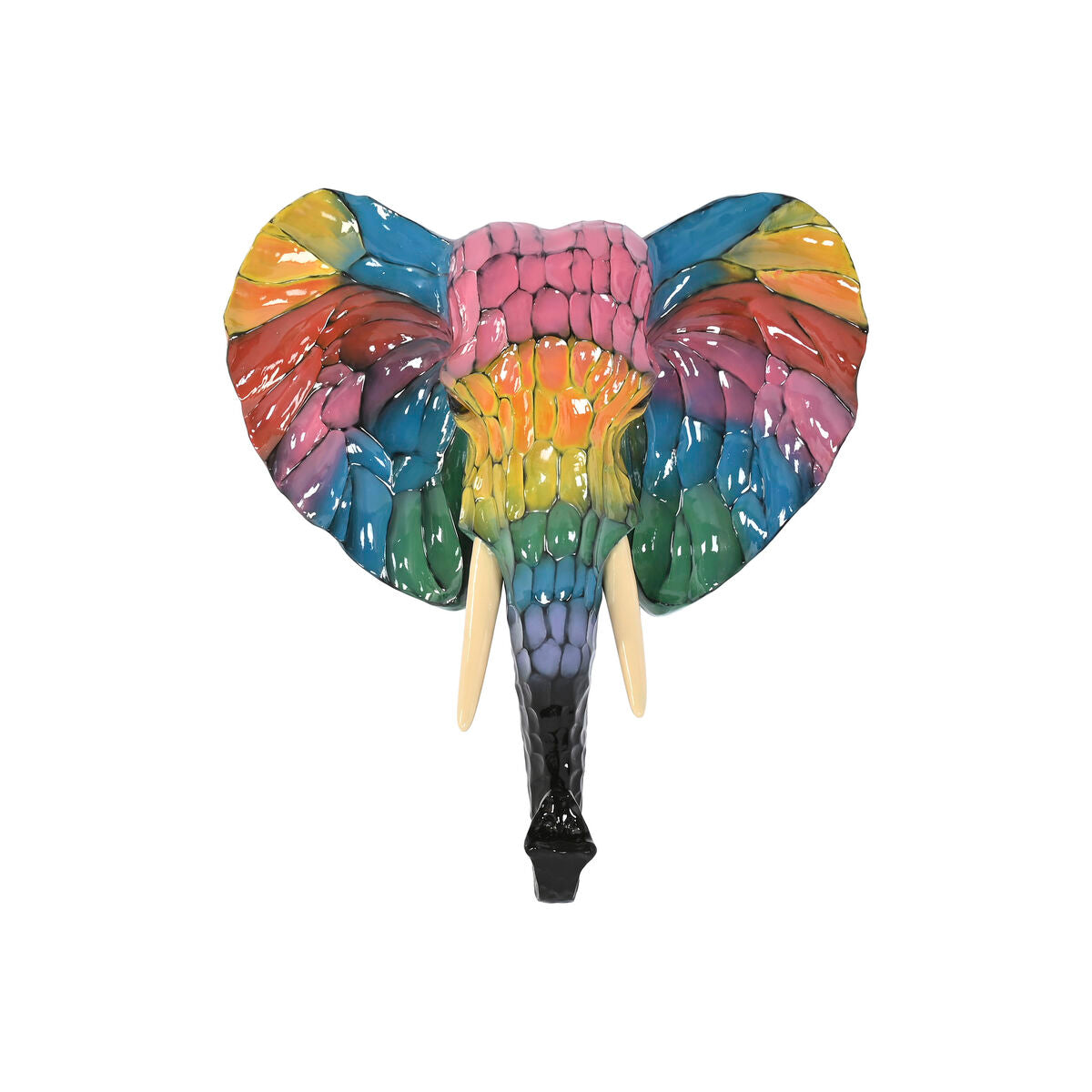 Décoration murale Home ESPRIT Multicouleur Eléphant Moderne 61,5 X 20 X 67 CM
