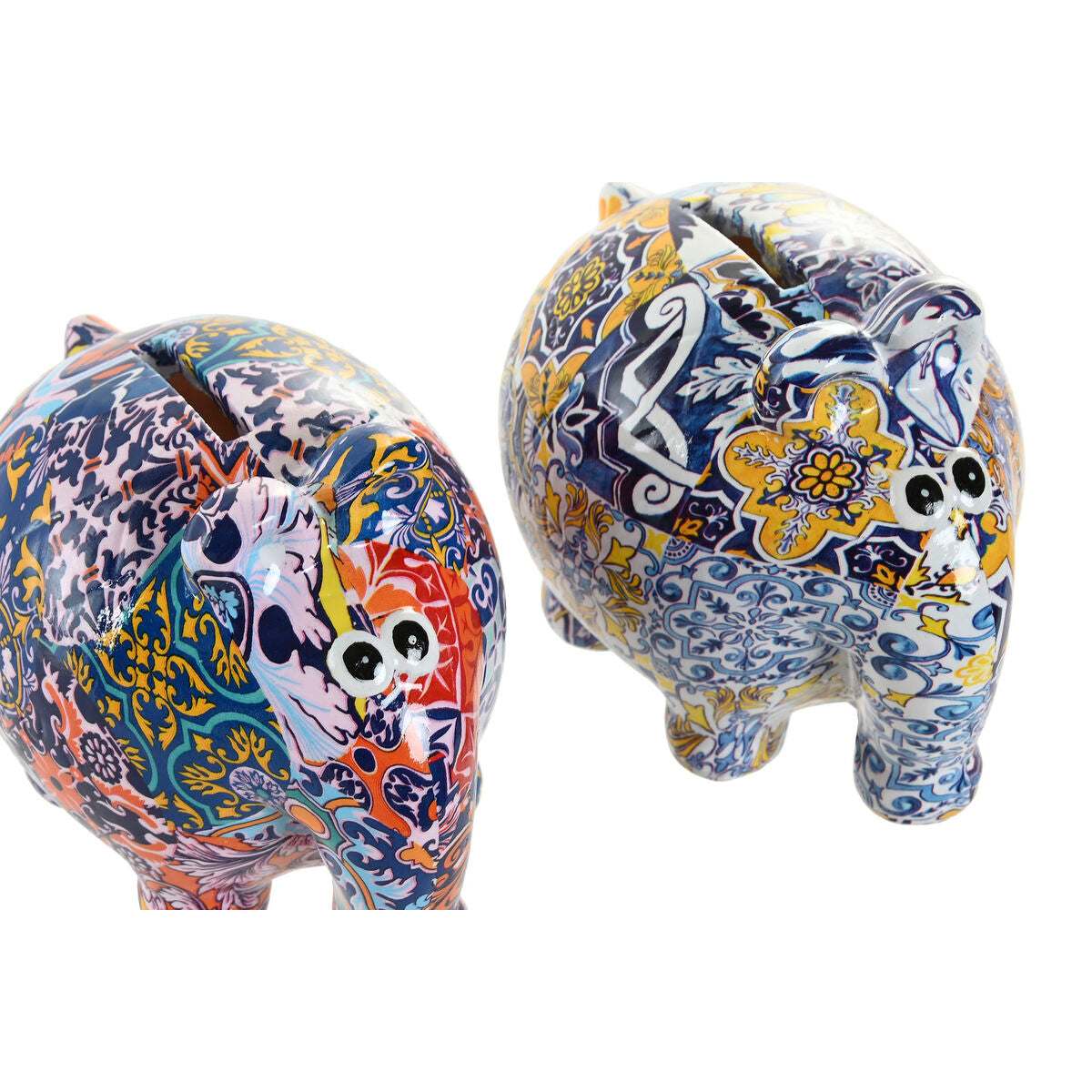 Tirelire Home ESPRIT Résine (2 Unités)