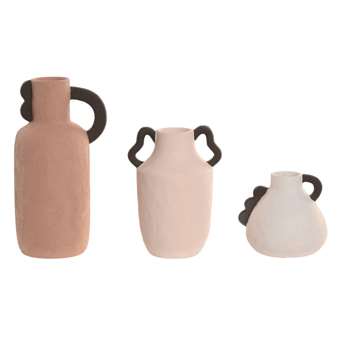 Ensemble de 3 Vases Home ESPRIT Multicouleur Grès 13 X 10 X 24 CM (3 Pièces)