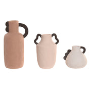 Ensemble de 3 Vases Home ESPRIT Multicouleur Grès 13 X 10 X 24 CM (3 Pièces)