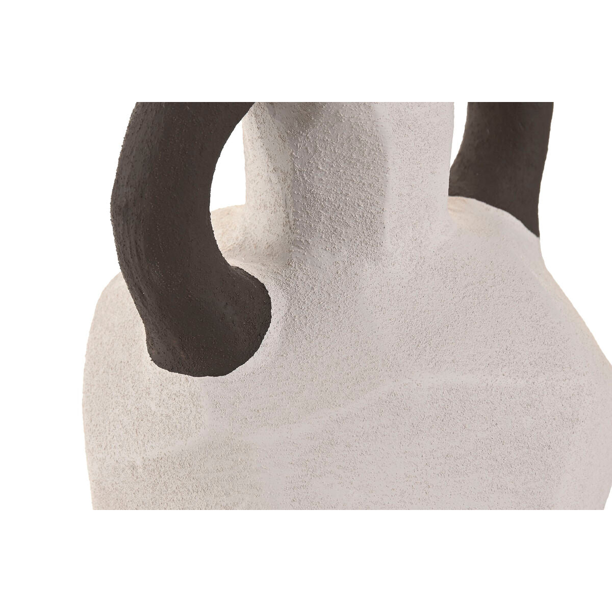 Vase Home ESPRIT Blanc Gris Grès 14 x 14 x 19 cm