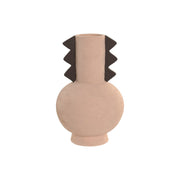 Vase Home ESPRIT Marron Gris Grès 18 x 18 x 29 cm