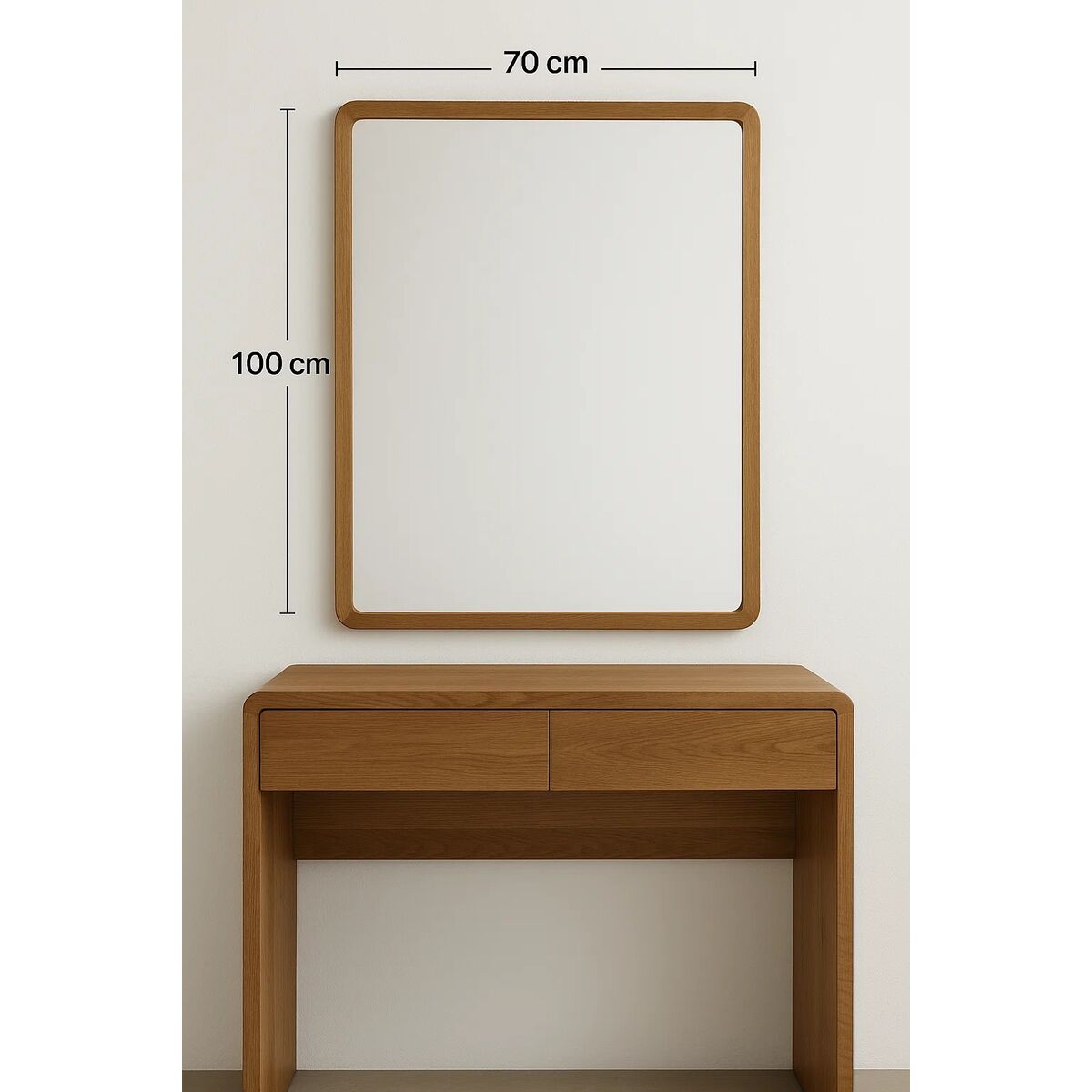 Miroir mural Home ESPRIT Marron Naturel Urbaine 70 x 3 x 100 cm