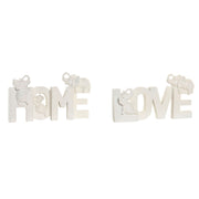 Figurine Décorative Home ESPRIT Blanc Oriental 25 X 5 X 13 CM (2 Unités)