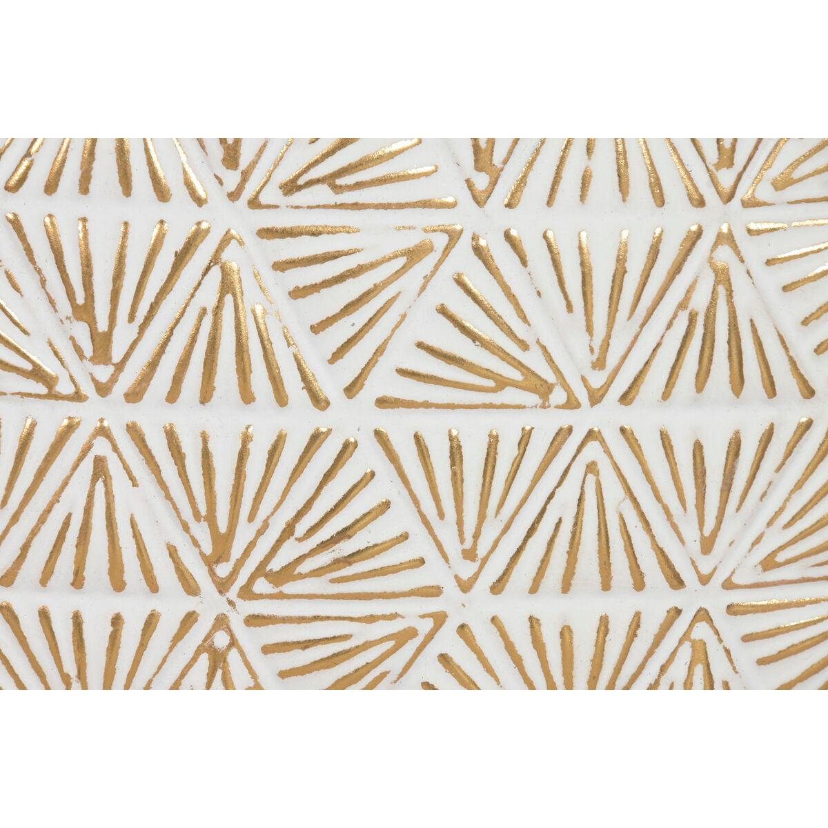 Figurine Décorative Home ESPRIT Blanc Doré Cercles Décapé 102 X 7 X 74 CM