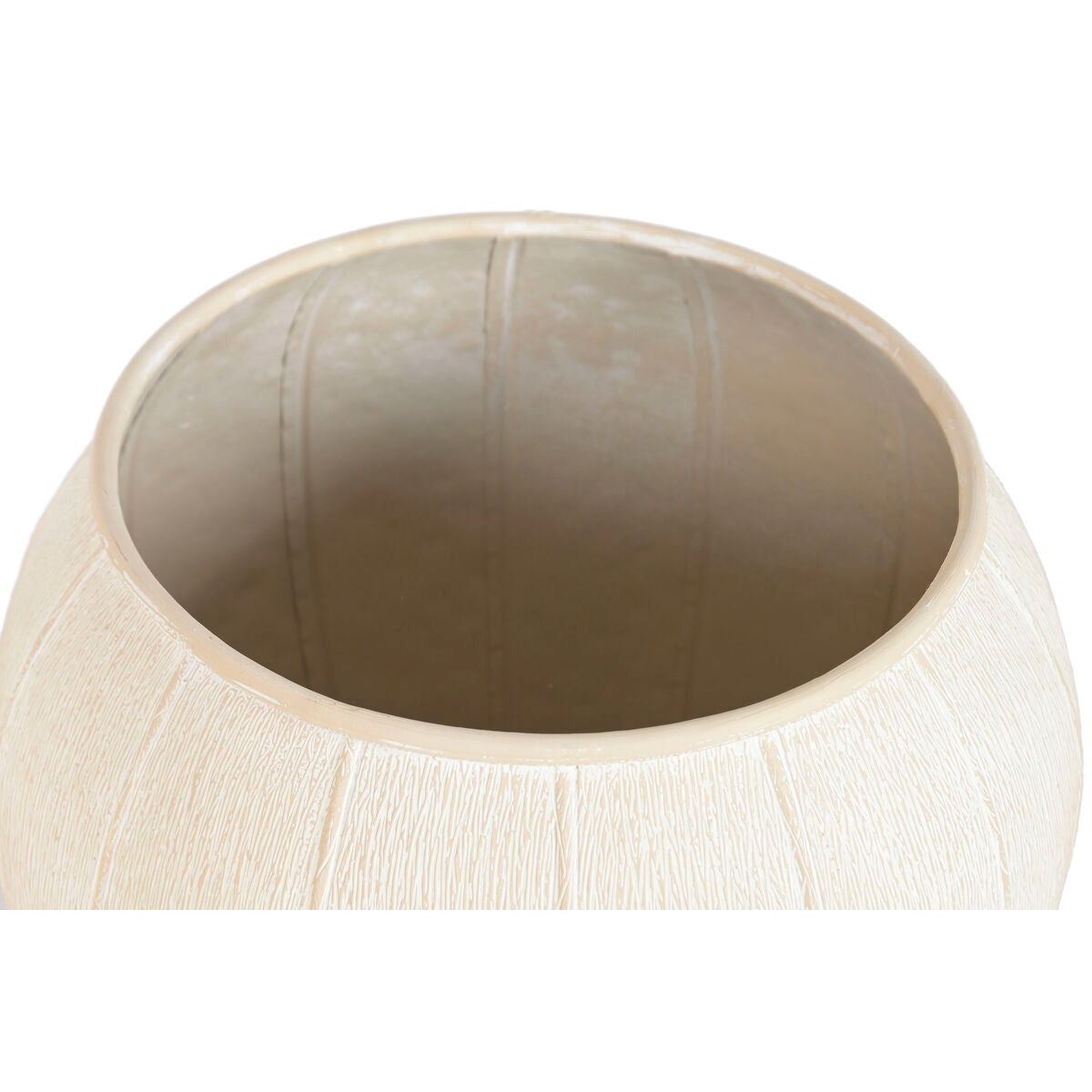 Cache-pot Home ESPRIT Beige Métal Scandi 50 x 50 x 49,5 cm (2 Pièces)