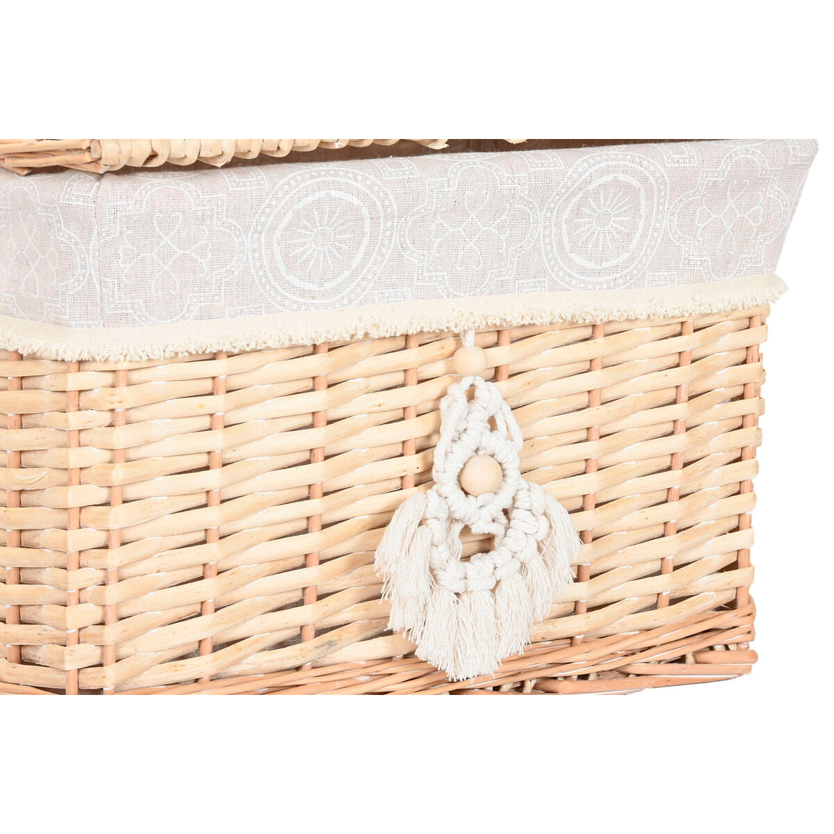 Boîte Décorative Home ESPRIT Naturel osier Boho (2 Pièces)