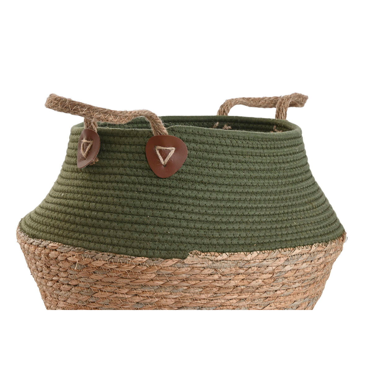 Boîte Décorative Home ESPRIT Vert Naturel Fibre naturelle (3 Pièces)