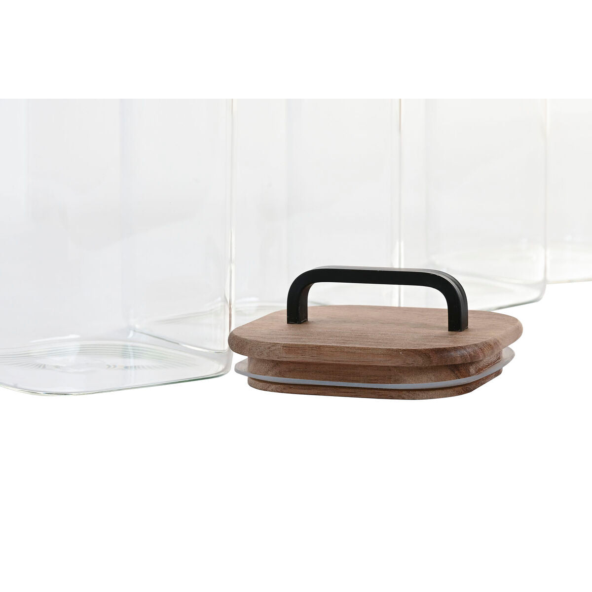 Set de 4 Boites Home ESPRIT Transparent Naturel 4 Pièces