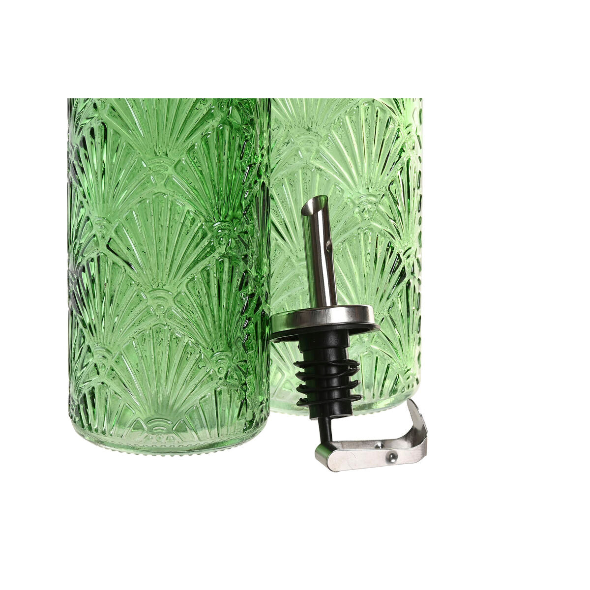 Ensemble salière et poivrier Home ESPRIT Vert Métal Aluminium Verre ABS Moderne 500 ml 14 X 7,4 X 32 CM
