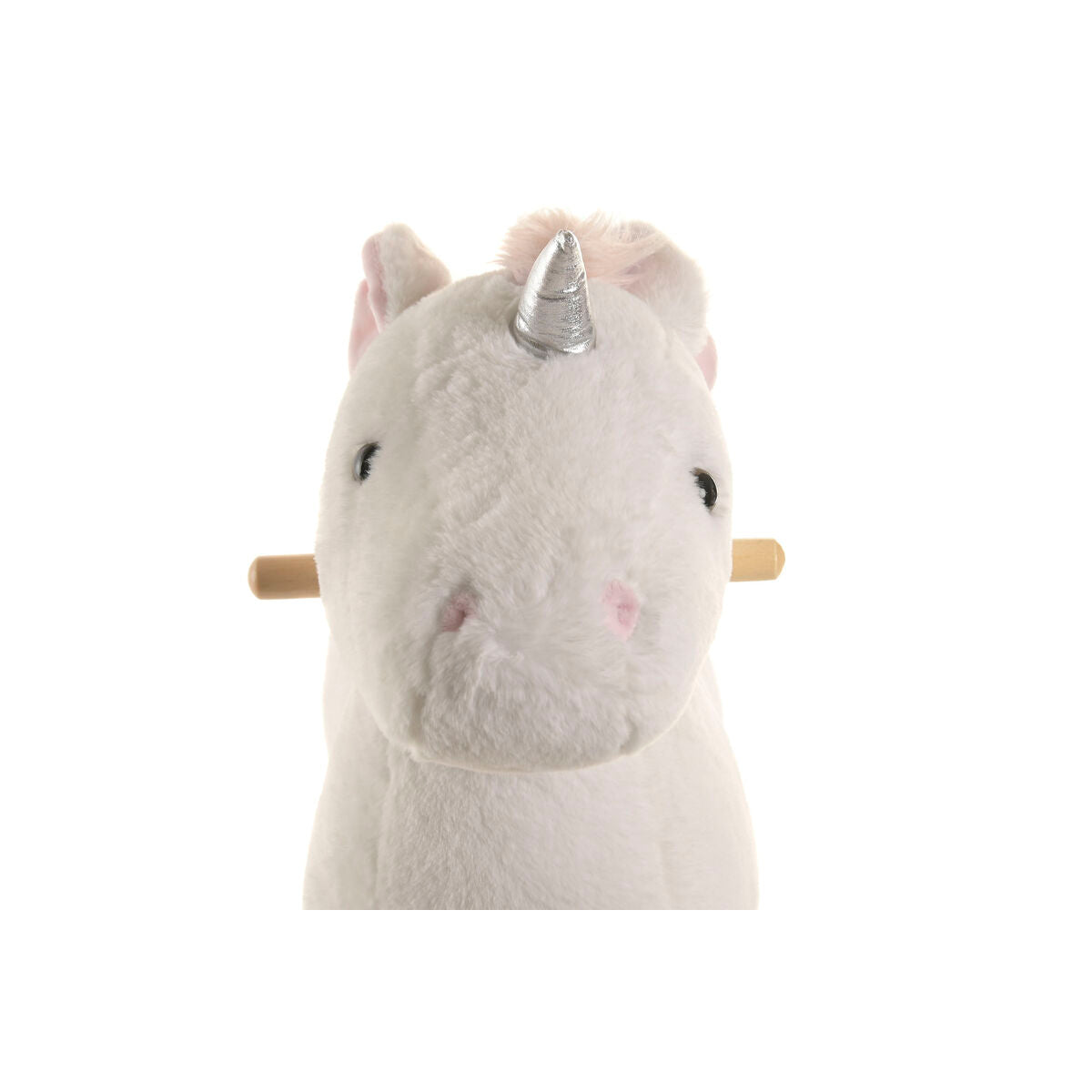 Fauteuil à Bascule Home ESPRIT Blanc Naturel Licorne