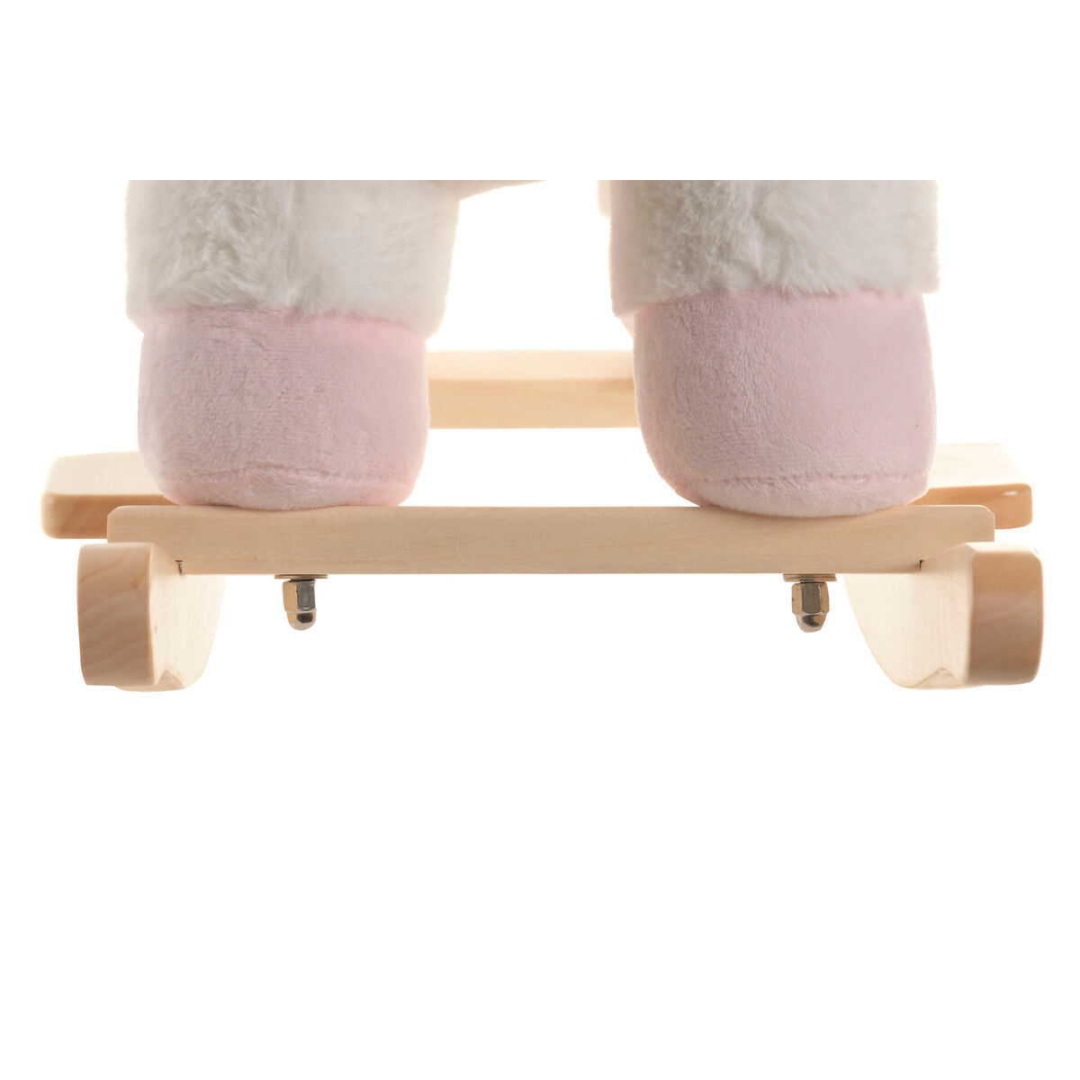 Fauteuil à Bascule Home ESPRIT Blanc Naturel Licorne