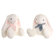 Jouet Peluche Home ESPRIT Crème Polyester Enfant Lapin (2 Unités)