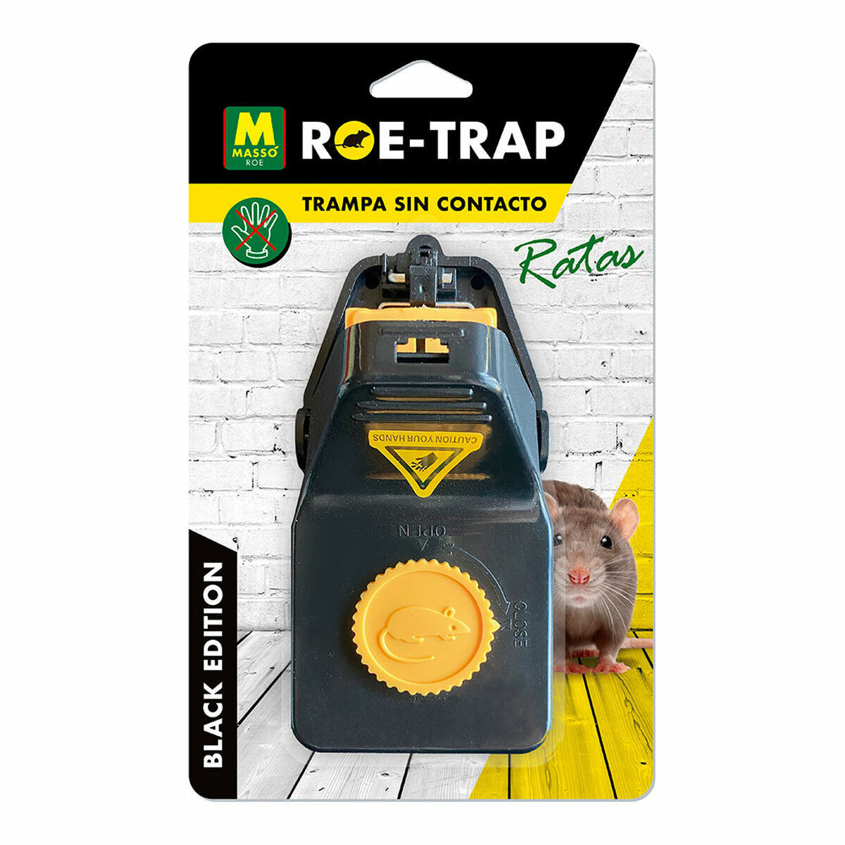 Piège à rats Massó Roe-Trap Black Edition 231700 15,2 x 8 x 7,3 cm