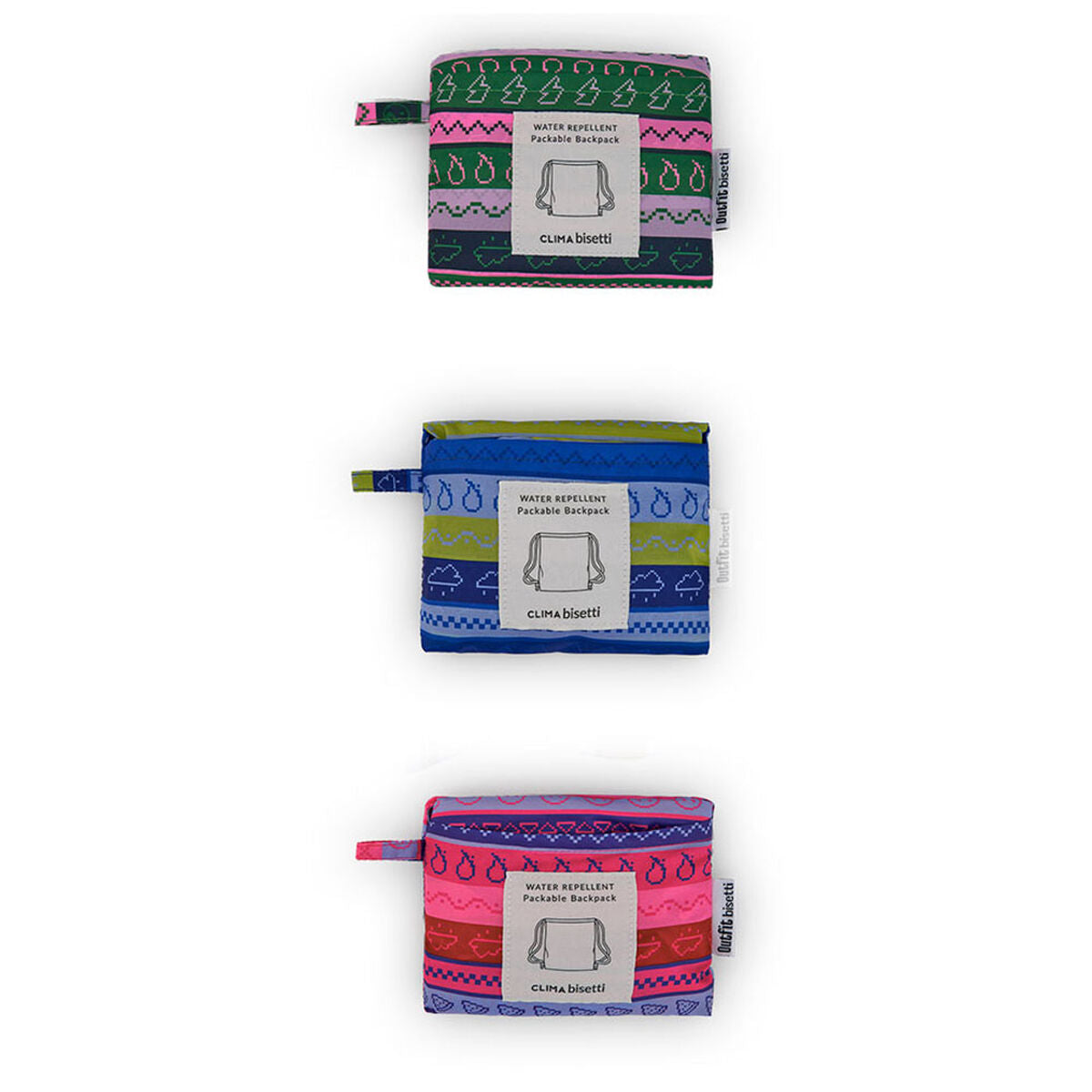 Sac à Dos Pliable C-Collection 30942 Assortiment de couleurs 35 x 40 cm Imperméable