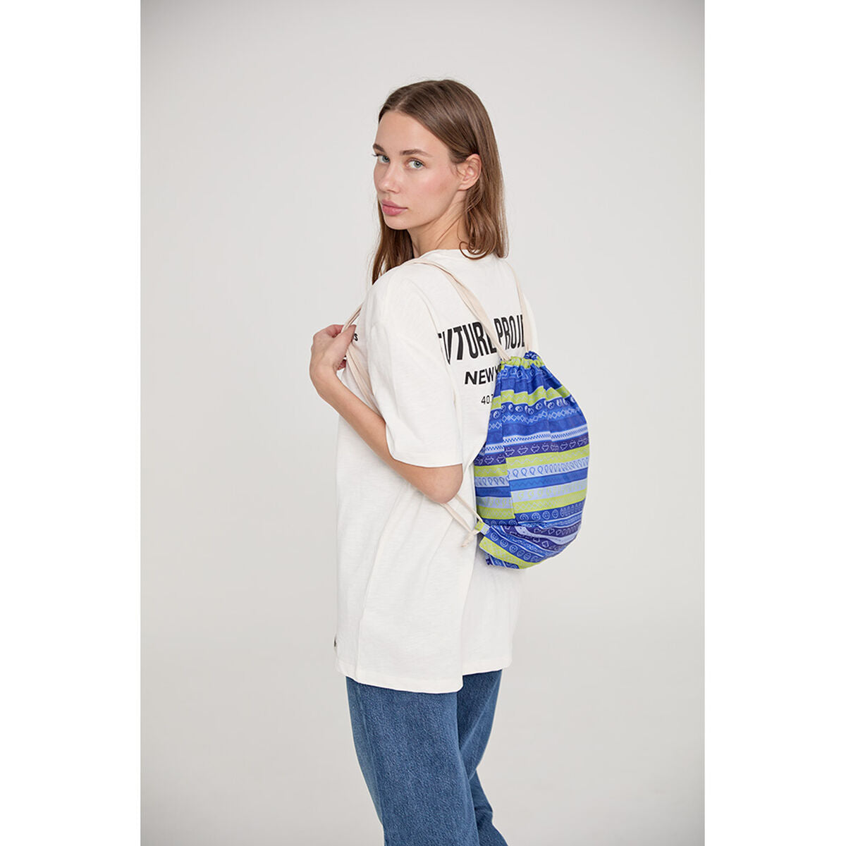 Sac à Dos Pliable C-Collection 30942 Assortiment de couleurs 35 x 40 cm Imperméable