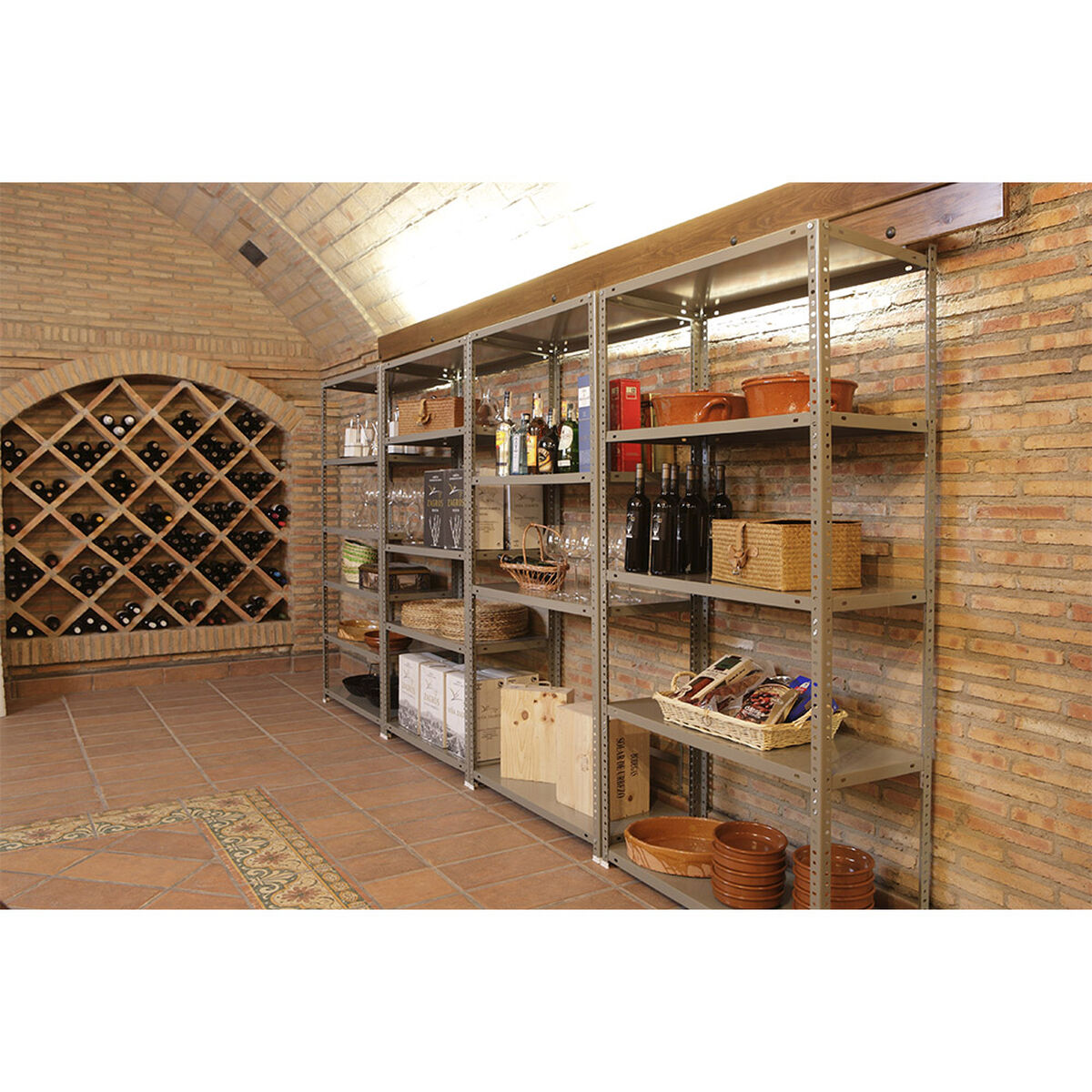 Étagère Simon Rack Comfort Plus 5/500 200 x 100 x 50 cm Naturel Métal 5 Etagères 100 kg