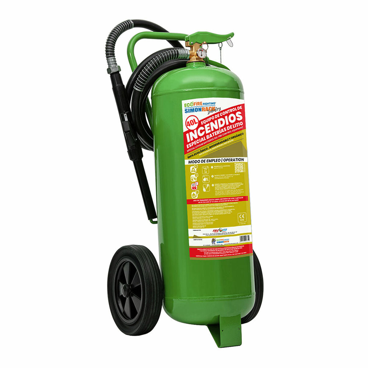 Extincteur d'incendie Simon Rack ecofire ext040g