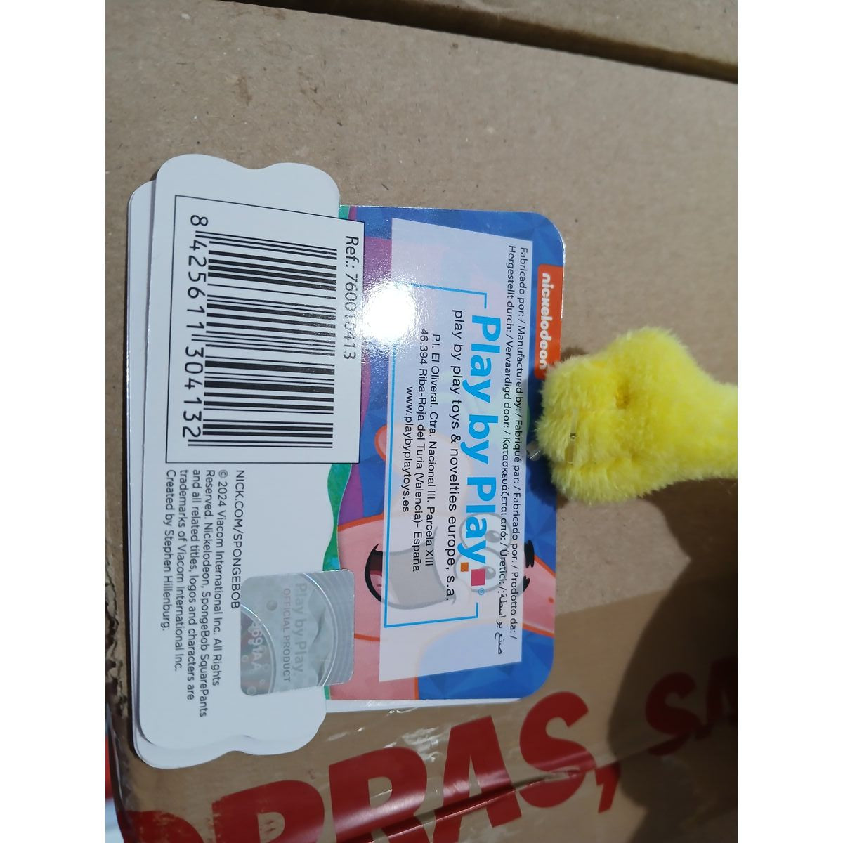 Jouet Peluche Spongebob 18 cm