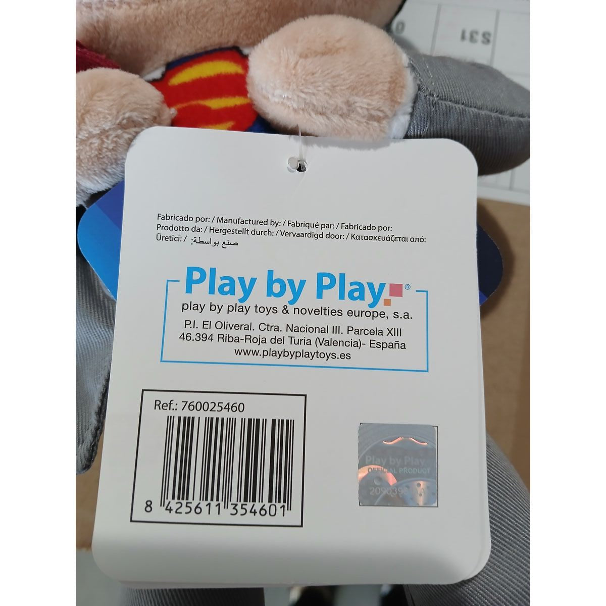 Jouet Peluche Superman 32 cm