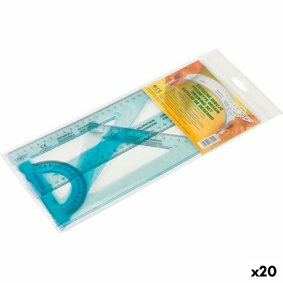 jeu de règles Faibo Bleu 4 Pièces (20 Unités)