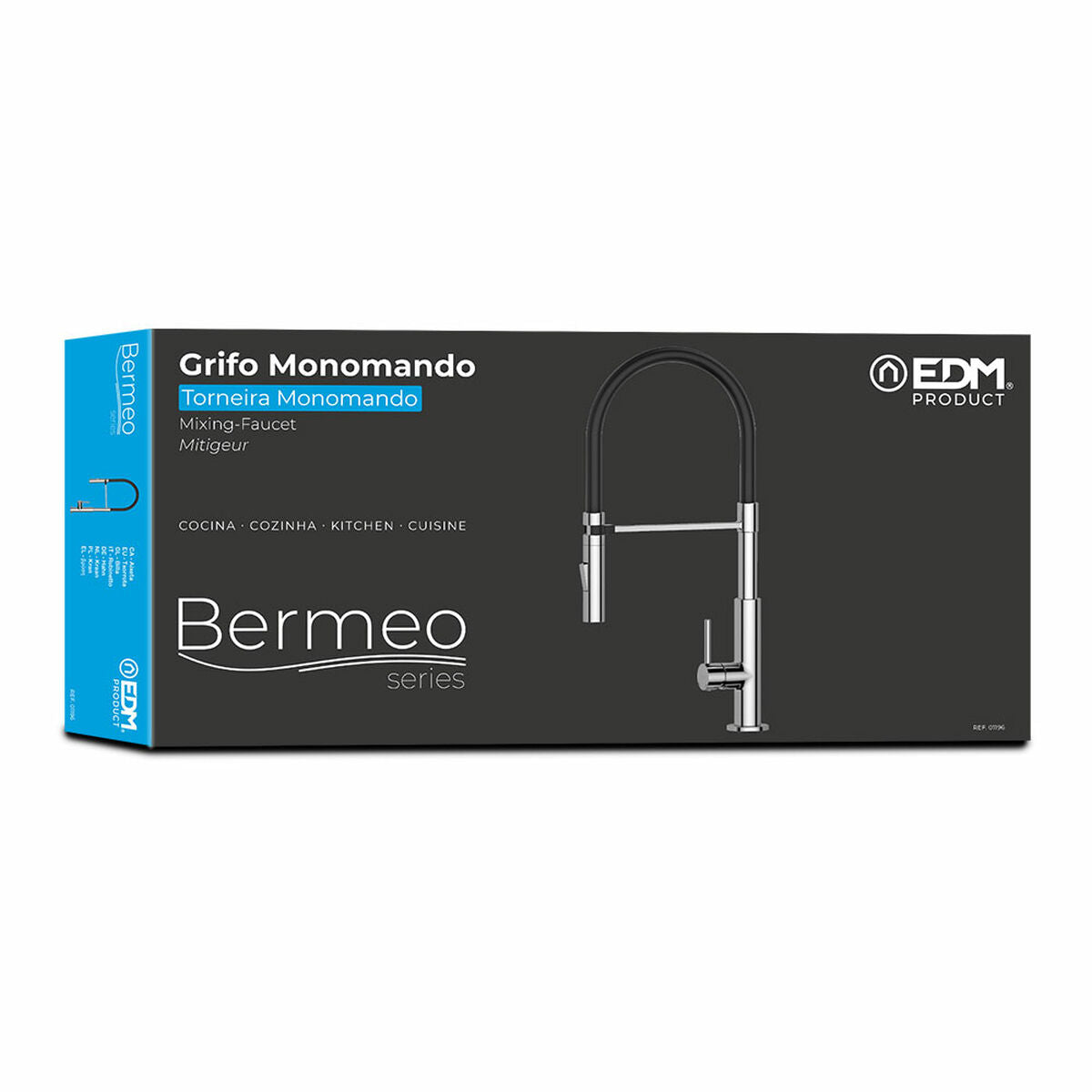 Mitigeur EDM 01196 BERMEO Argenté Laiton