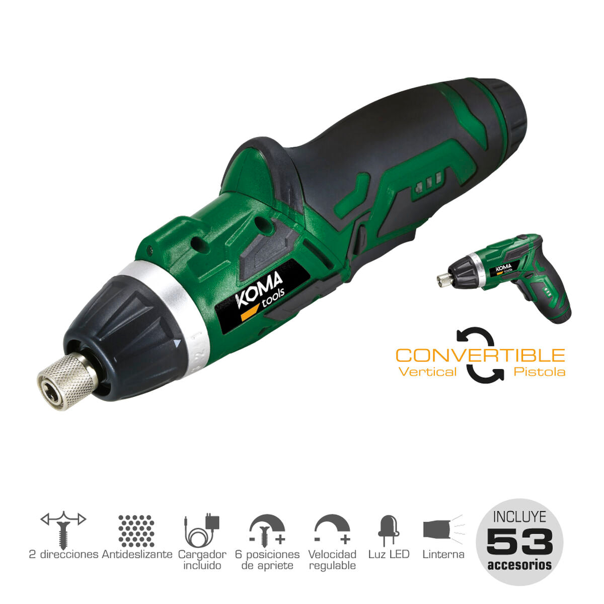 Tournevis électrique Koma Tools 3,6 V Réversible