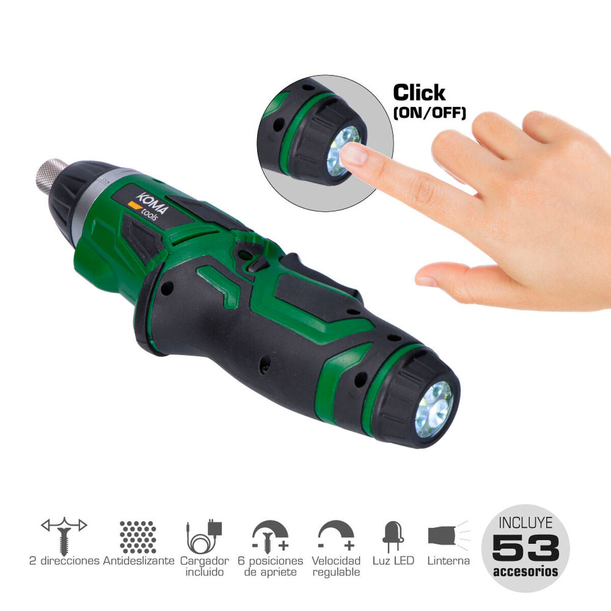 Tournevis électrique Koma Tools 3,6 V Réversible