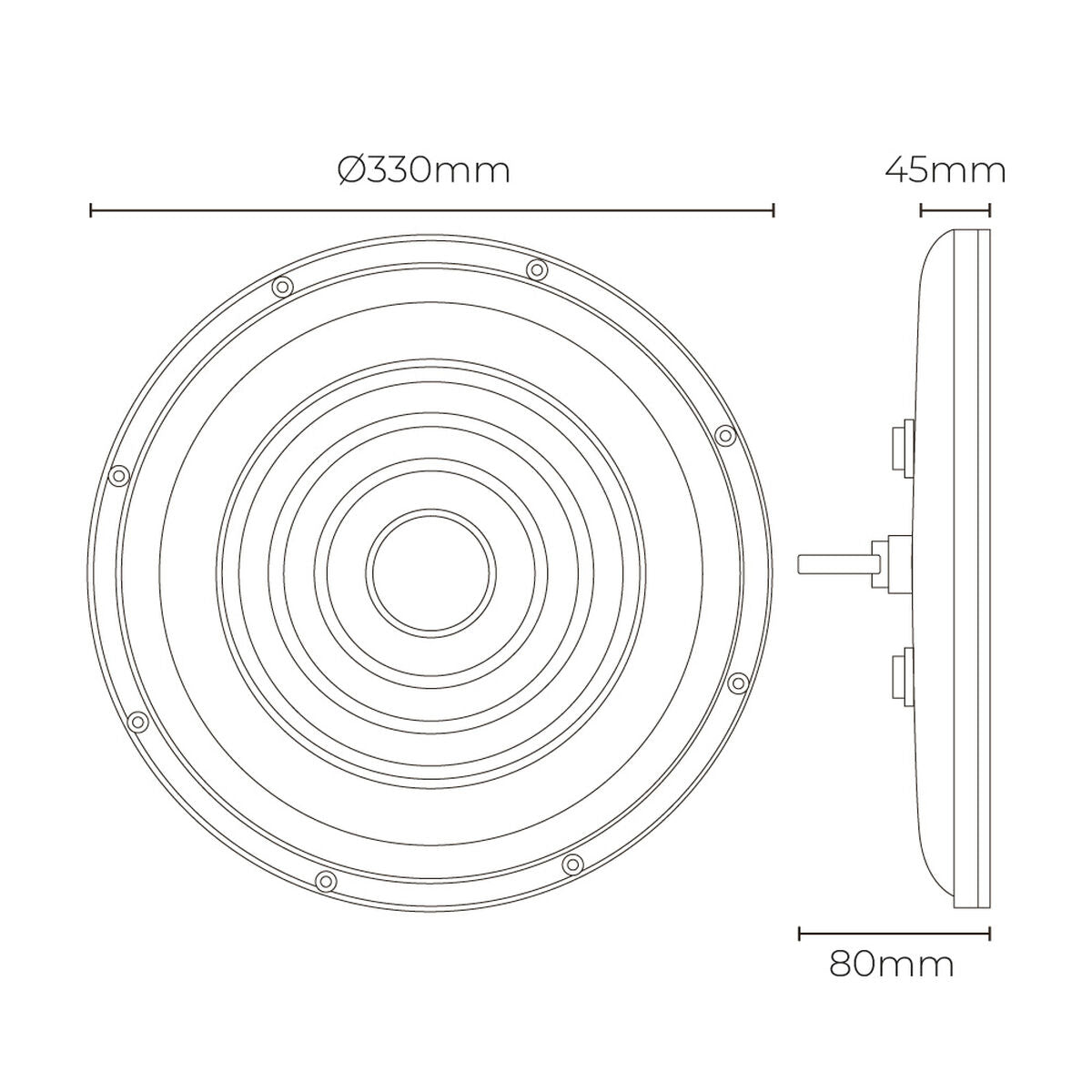 Cloche LED industrielle EDM 31809 200 W 6500 K 17600 lm