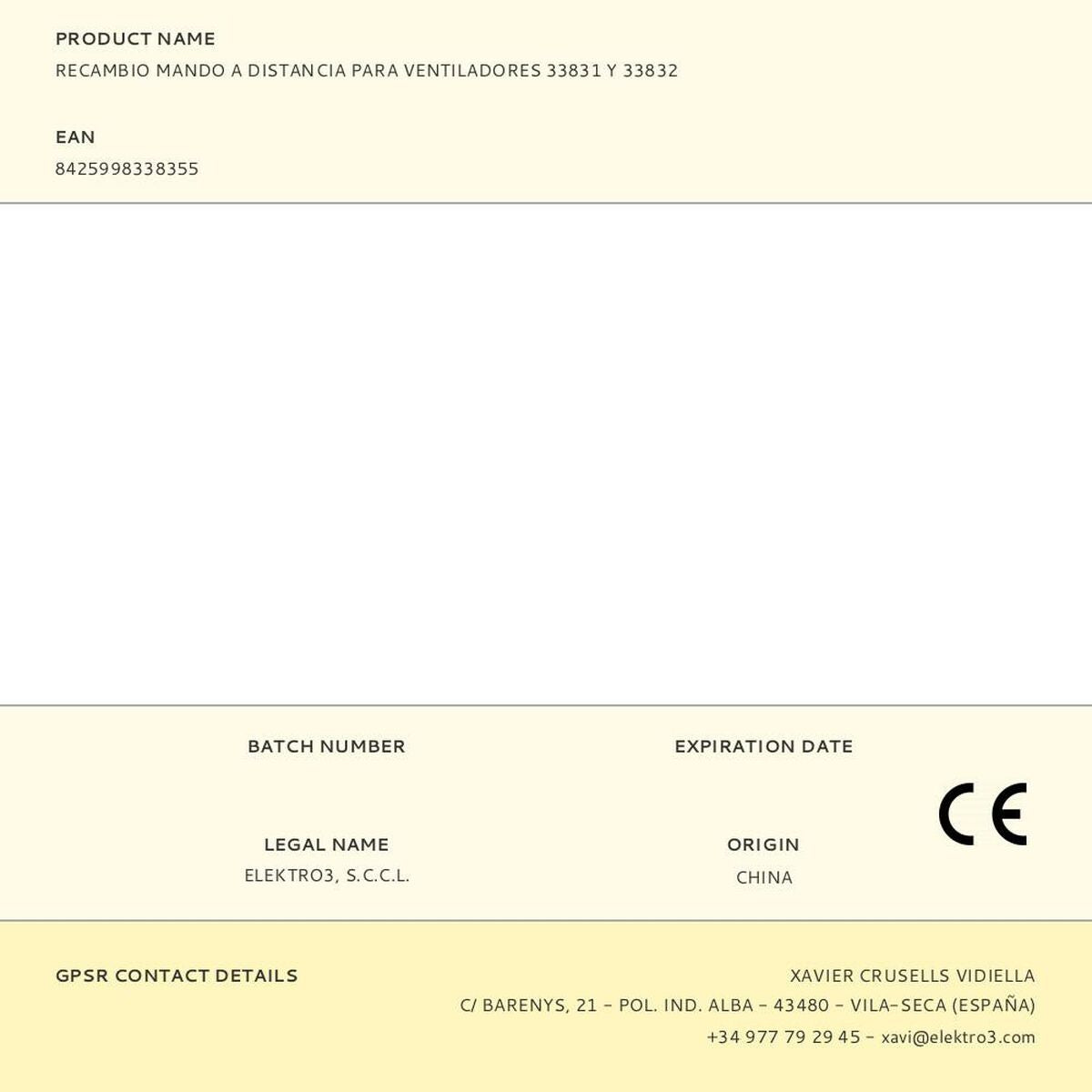 Télécommande EDM 33835