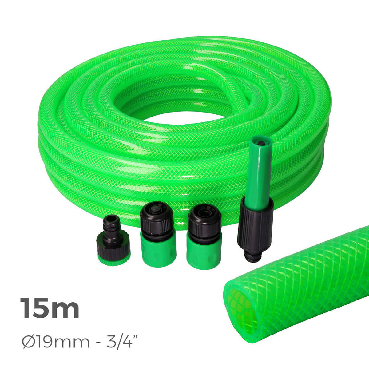 Tuyau d'arrosage EDM 74064 PVC Ø 25 mm (15 m) (5 Unités)
