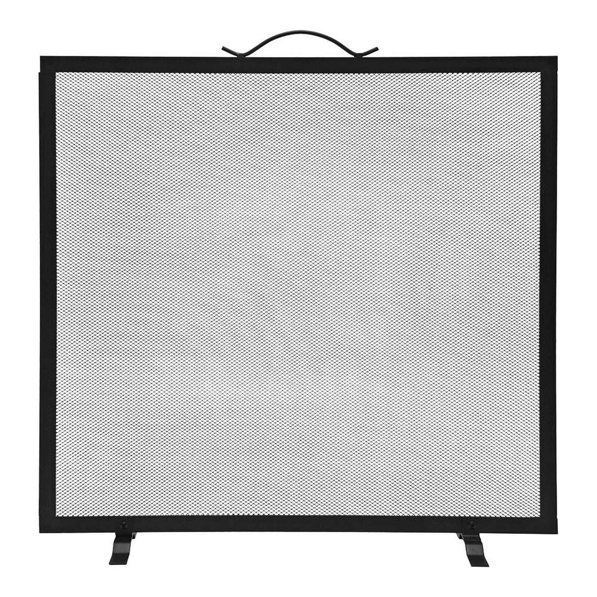 Parre-feu pour cheminée EDM 85748 Noir 60 x 0,5 x 60 cm