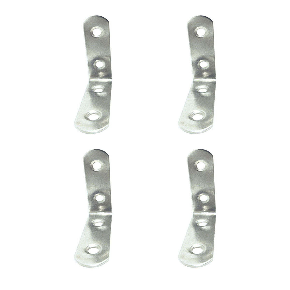 Equerre EDM 86091 an24 Acier inoxydable 5 x 5 x 1,6 cm 4 Unités