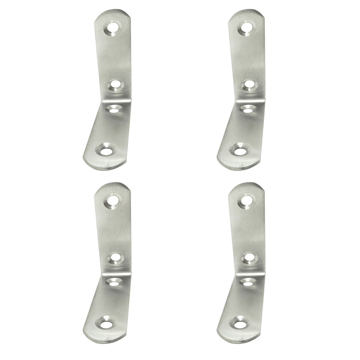 Equerre EDM 86092 an24 Acier inoxydable 6 x 6 x 1,9 cm 4 Unités