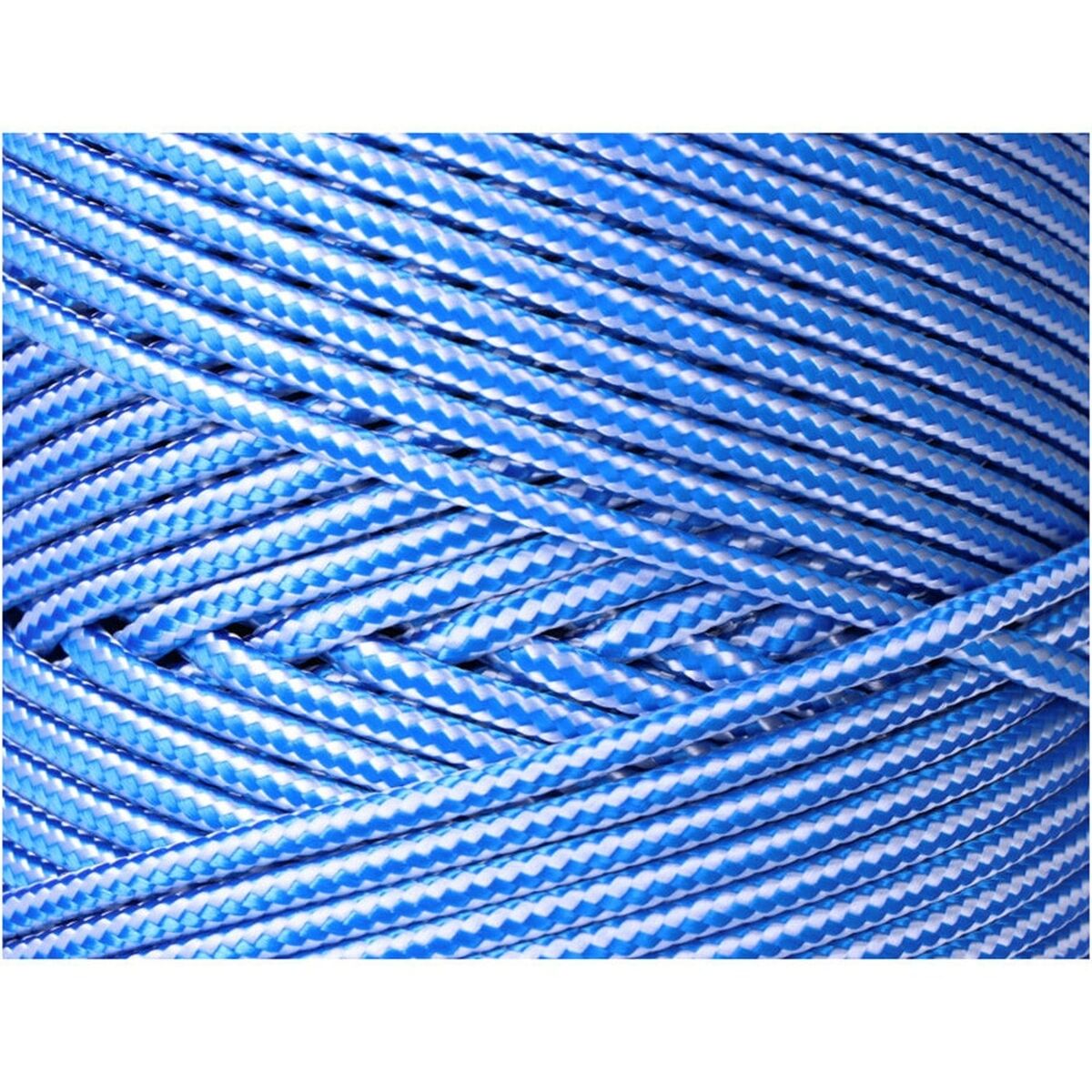 Cordon EDM 87913 Bleu Blanc polypropylène 5 mm x 200 m Tressé