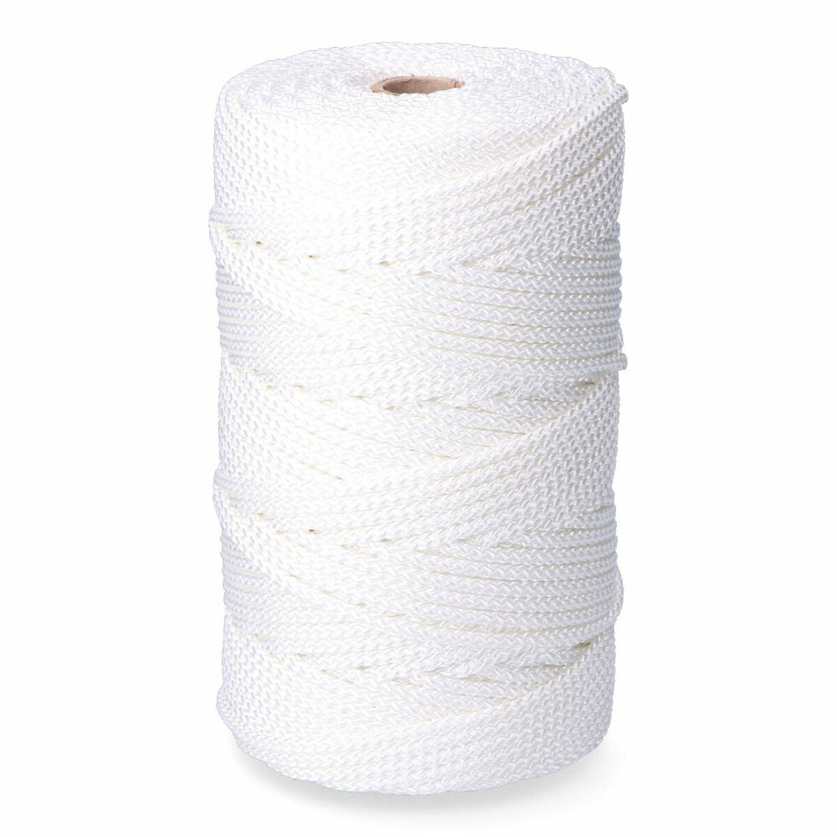 Cordon EDM 87919 Blanc Polyester 6 mm x 200 m Tressé