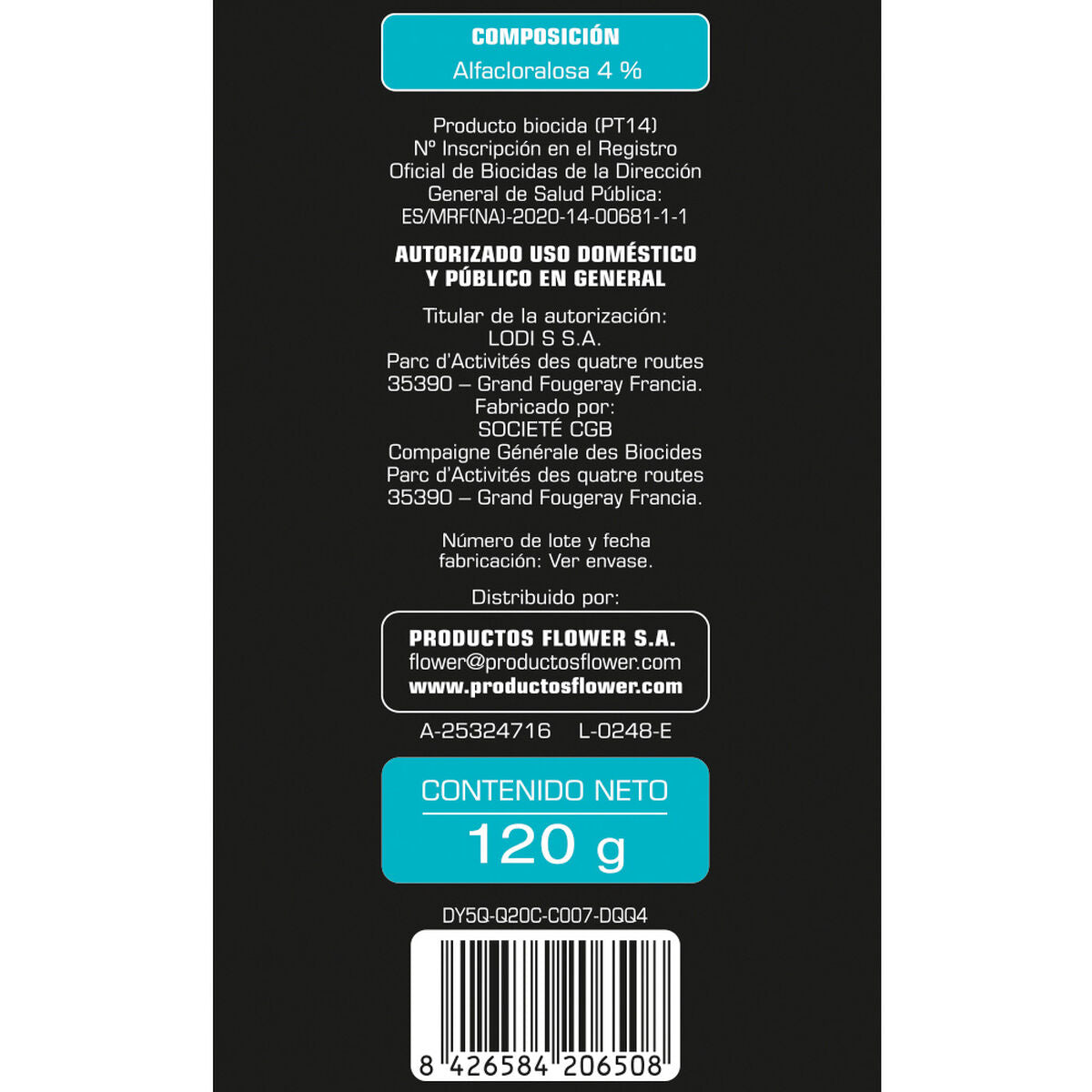 Raticide Flower 120 g