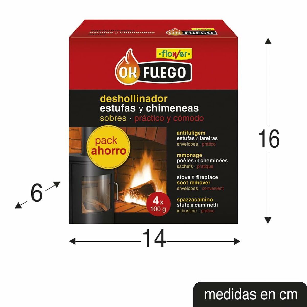 Ramoneur de cheminée Flower 4 Unités