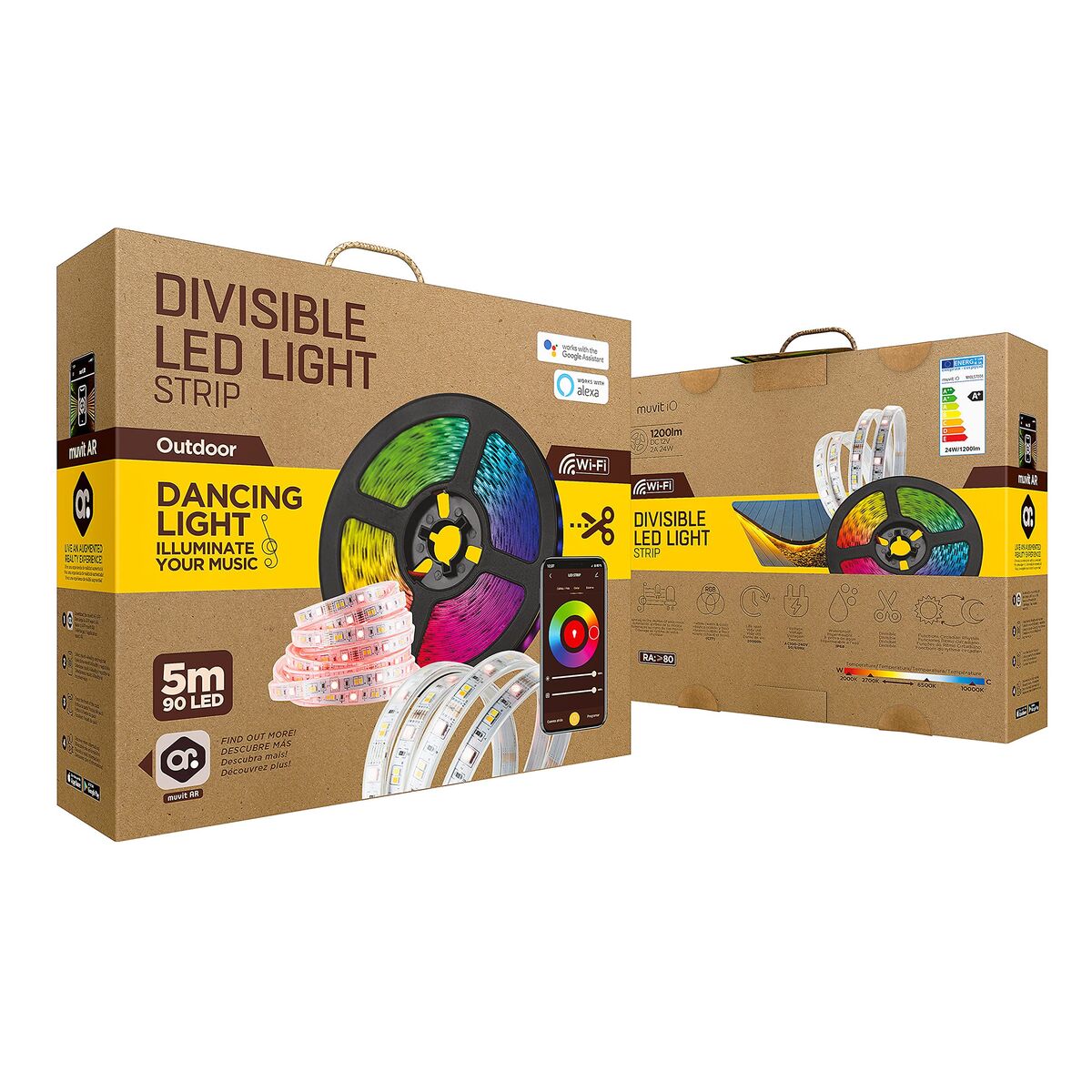 Bandes LED Muvit iO Blanc Multicouleur F 5 m