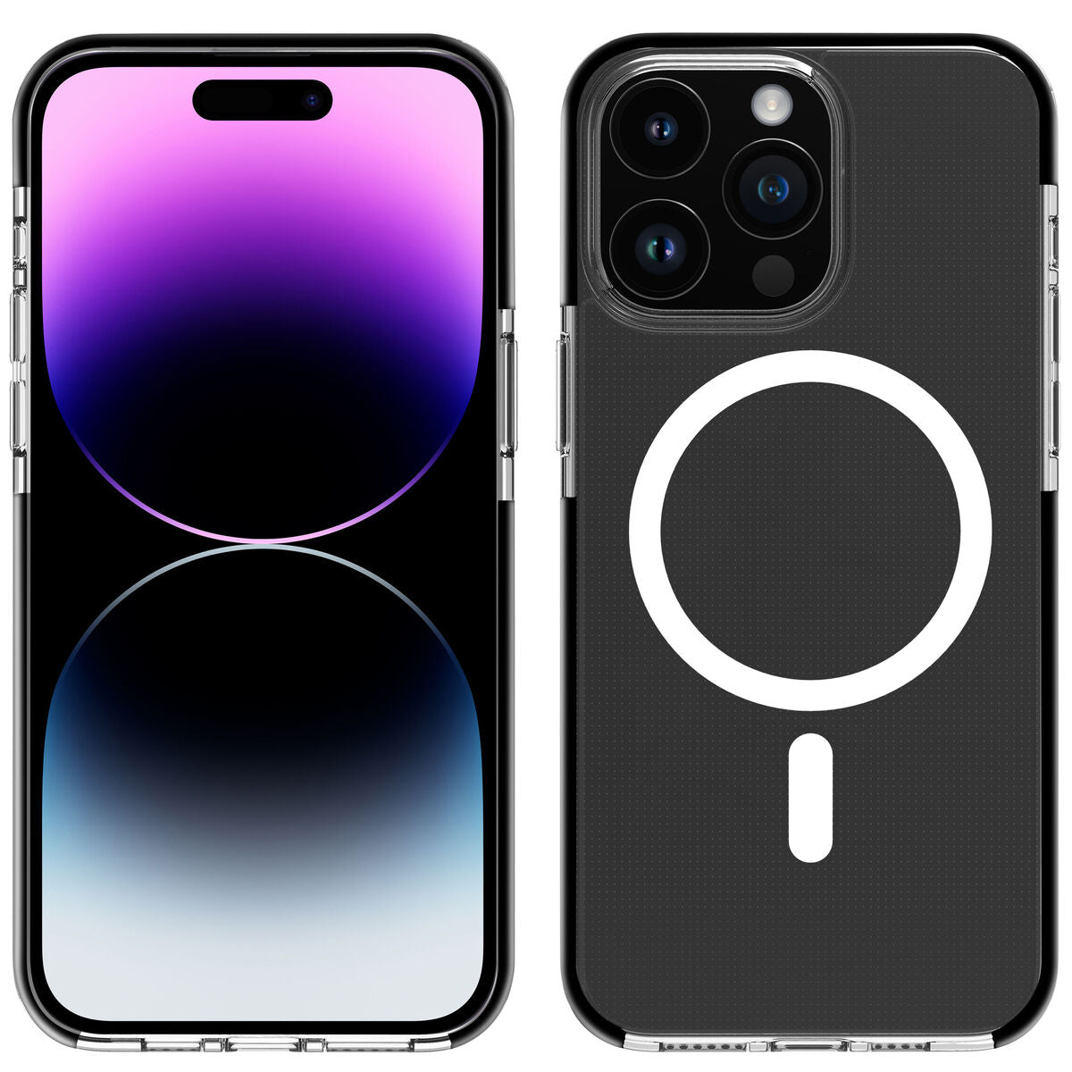 Protection pour téléphone portable Muvit for Change iPhone 15 Pro Clear Magnétique