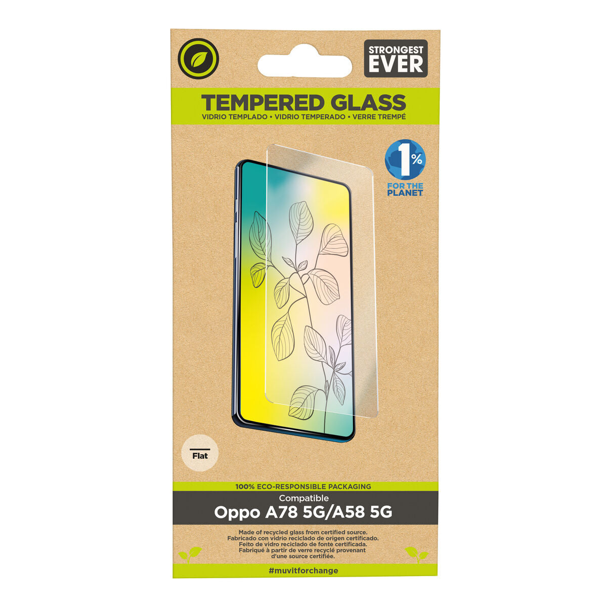 Film Protecteur pour Téléphone Portable Muvit for Change Oppo A78 5G/A58 5G