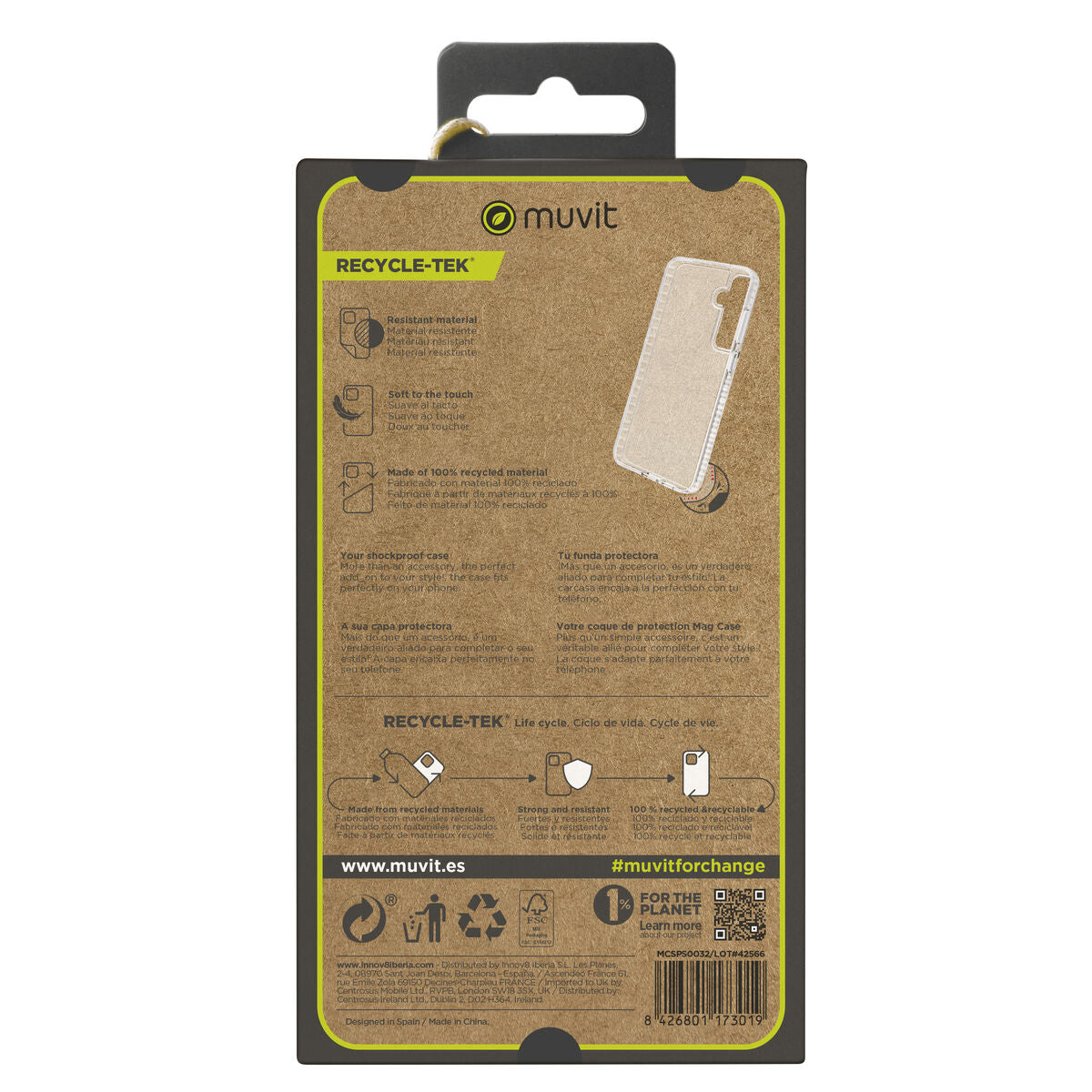 Protection pour téléphone portable Muvit for Change Galaxy S24 plus