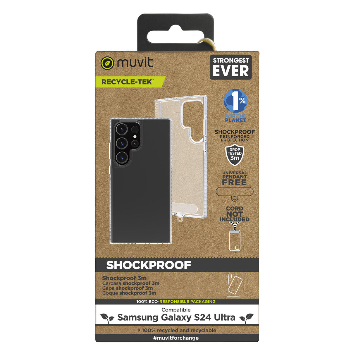 Protection pour téléphone portable Muvit for Change Galaxy S24 Ultra
