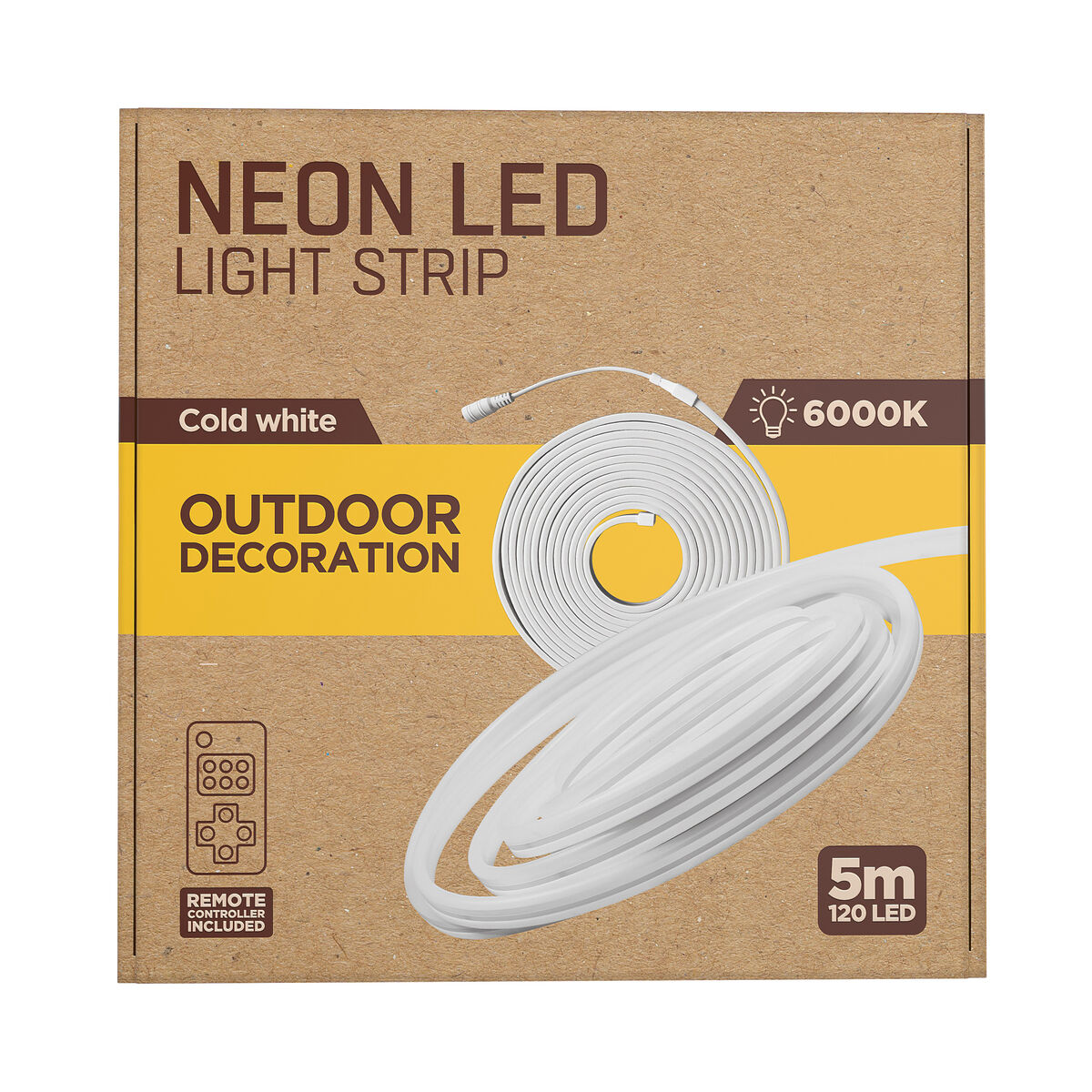 Bandes LED muvit iO iO Blanc froid 6500K Transparent 5 m Neón