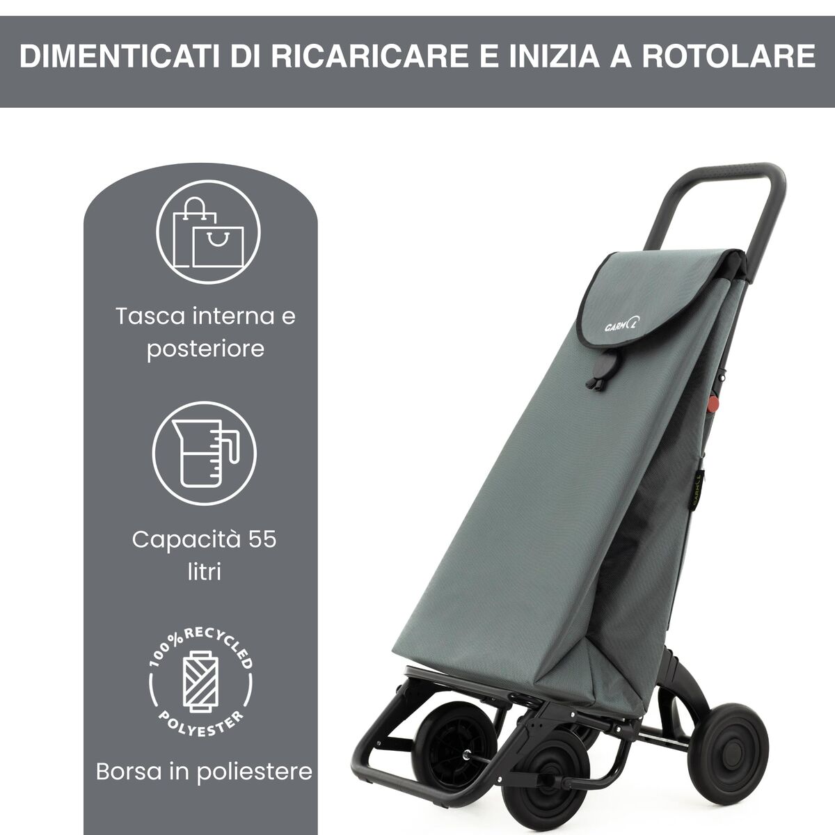 Panier à Courses Garmol 218G4 TRA Gris