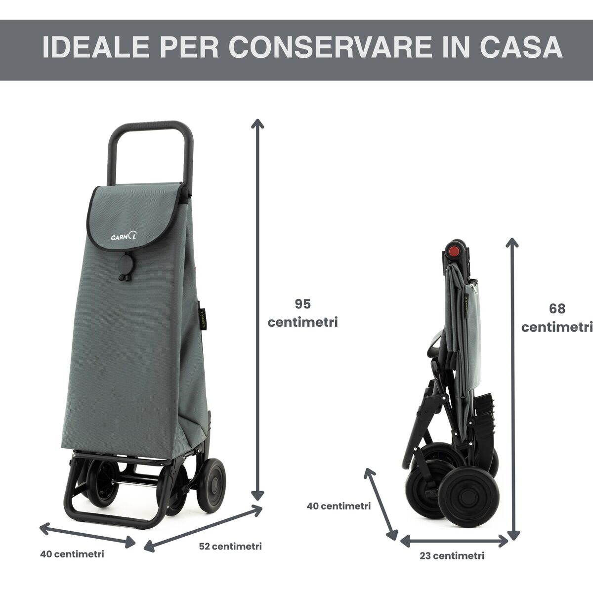 Panier à Courses Garmol 218G4 TRA Gris